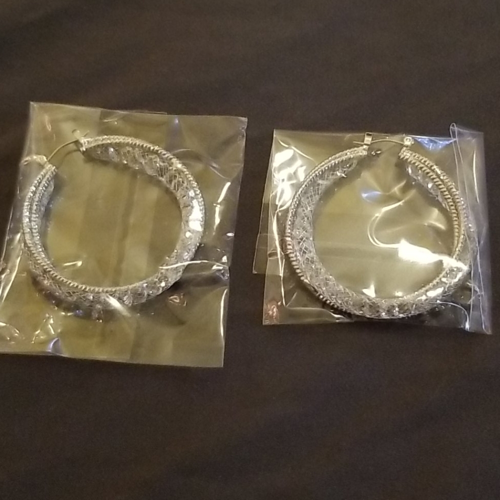 NWOT Shimmery Necklace & Earrings